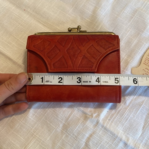 Prince Gardner Genuine Top-grain Cowhide Wallet Coin Purse.Vintage in Red - Picture 12 of 13